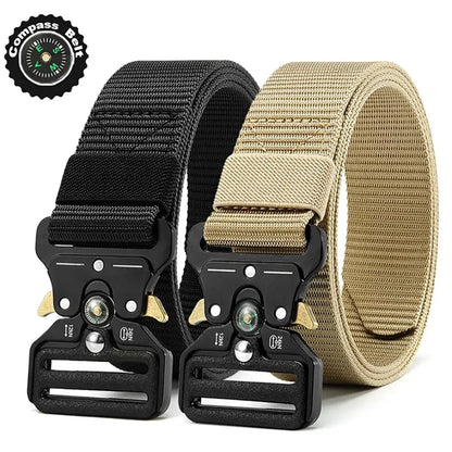 Outdoor Tactical Multi Function Canvas Mens Belt