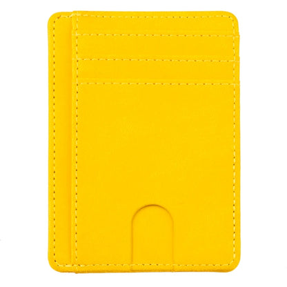 RFID Blocking Wallet Super Thin Mens Leather Card Holder
