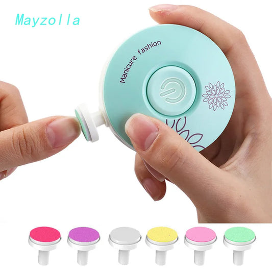 Electric Baby Nail Trimmer Kid Nail Polisher Tool Infant Manicure Scissors