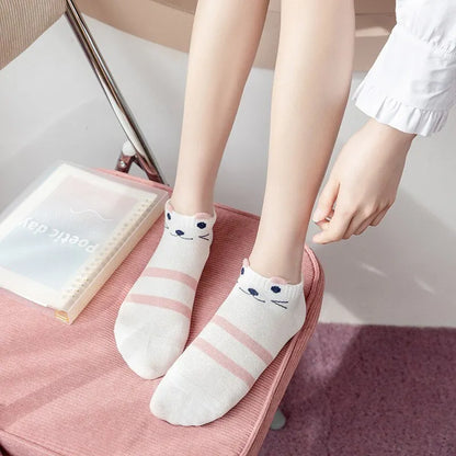 5 Pairs Women's Short Tube Socks