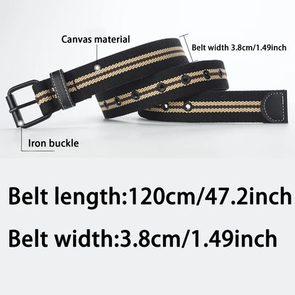 Mens Canvas Belt Casual Retro Women's Belt Outdoor Sports Belt