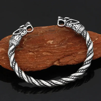 Twisted Stainless Steel Open Bangles for Men Women Delicate Cuff Bracelet