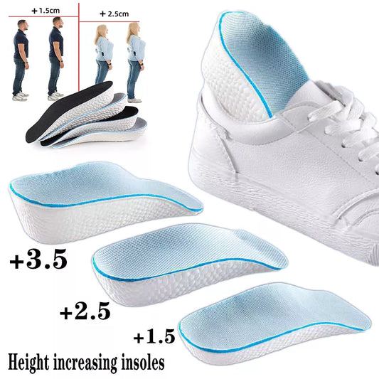 Orthopedic Memory Foam Insoles Height Increase Support Flat Feet Arch Pain