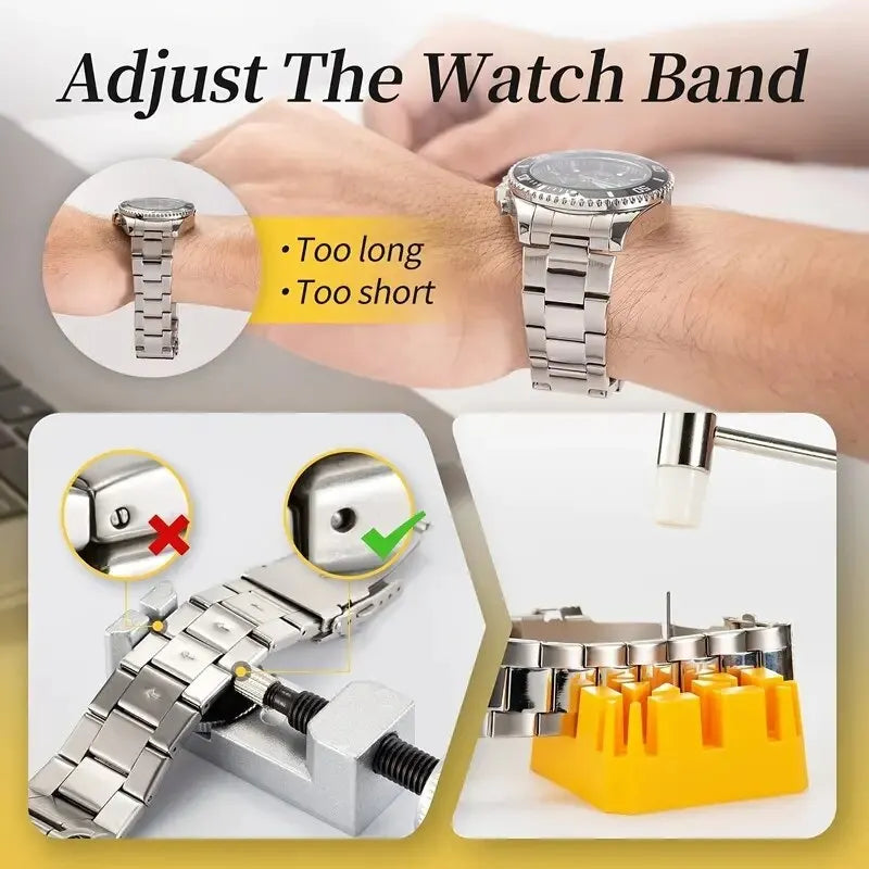 Watch Repair Tool Set Remove Adjust Watchband Fixed Booth Tuning Device