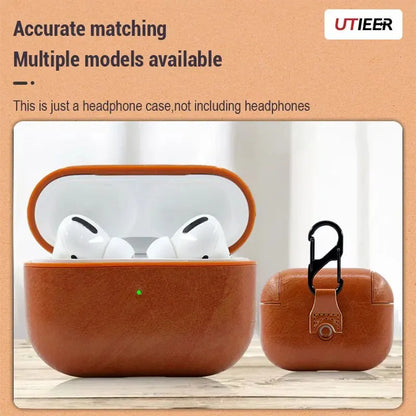 Suitable For Airpods Pro Retro Classic Headphone Leather Case