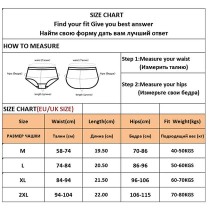 4pcs Cotton Panties Low Waist Briefs Ladies Sexy Underpants