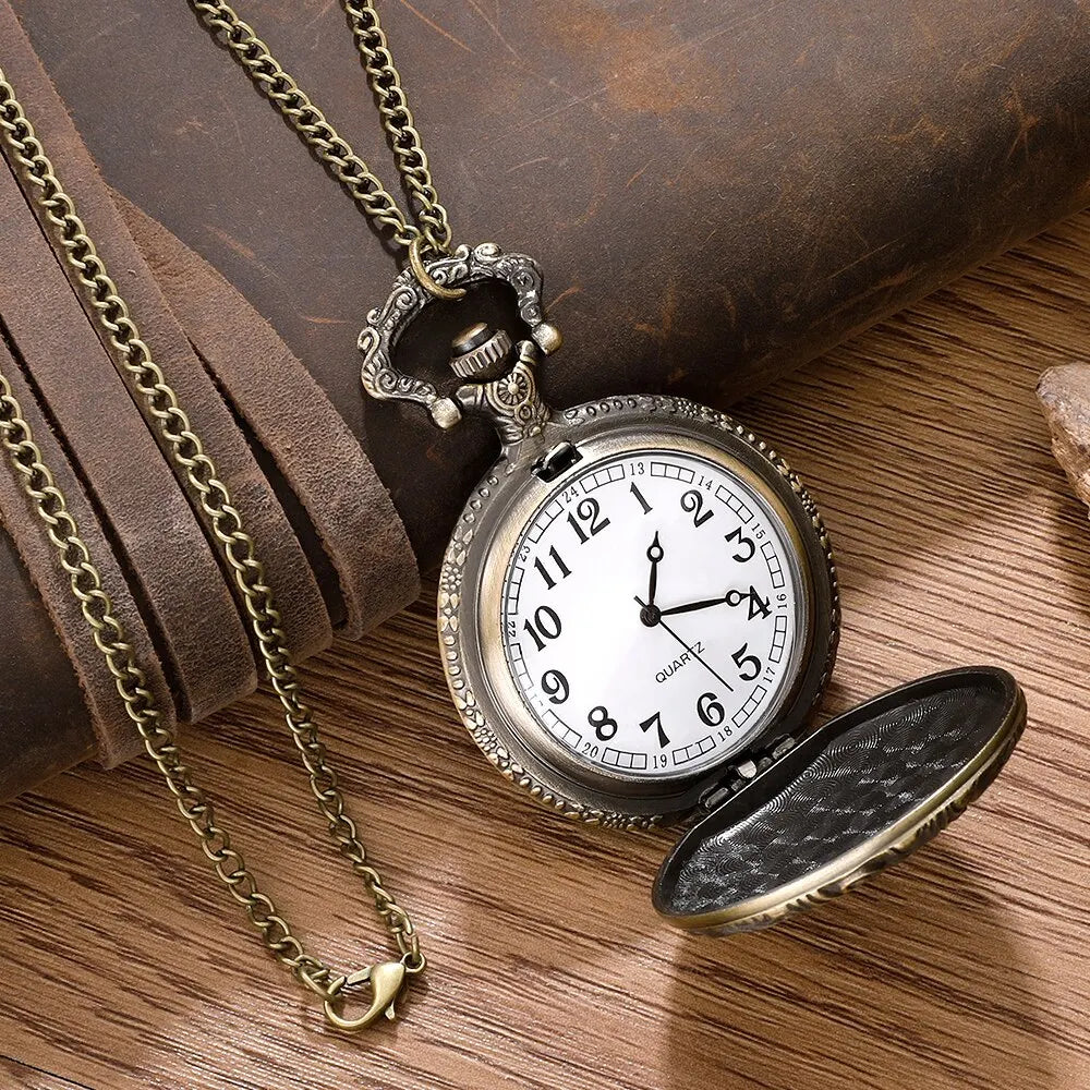 Quartz Pocket Watch Necklace Pendant HQ8177