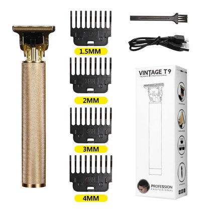 T9 LCD Electric Hairdresser Mens Clipper Hair Precision Trimmer