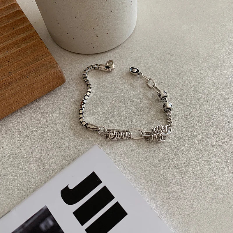 925 Sterling Silver Thai Silver Bracelet for Womens