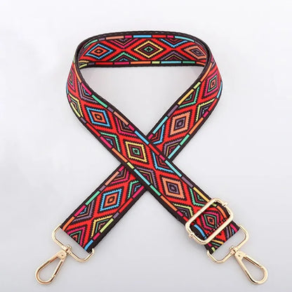 Colorful  Ethnic Adjustable Ladies Shoulder Crossbody Straps