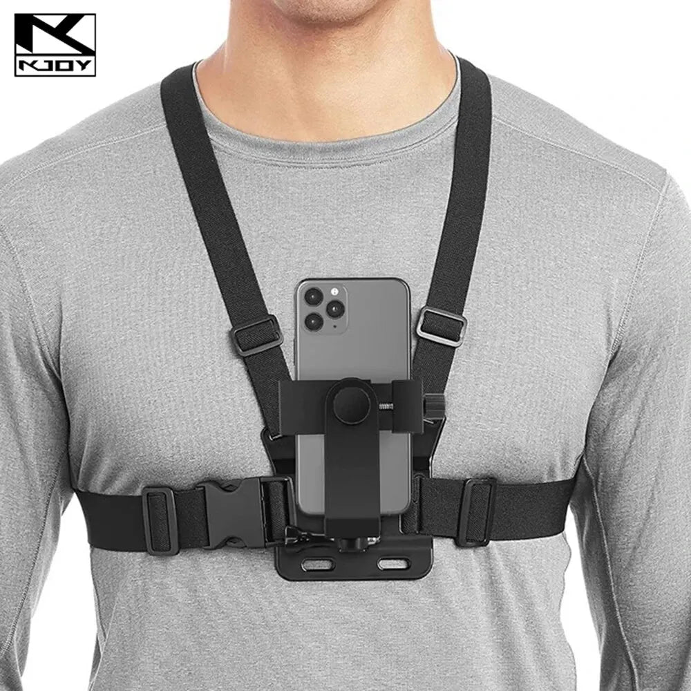 Adjustable Phone Clip Holder With Chest Strap