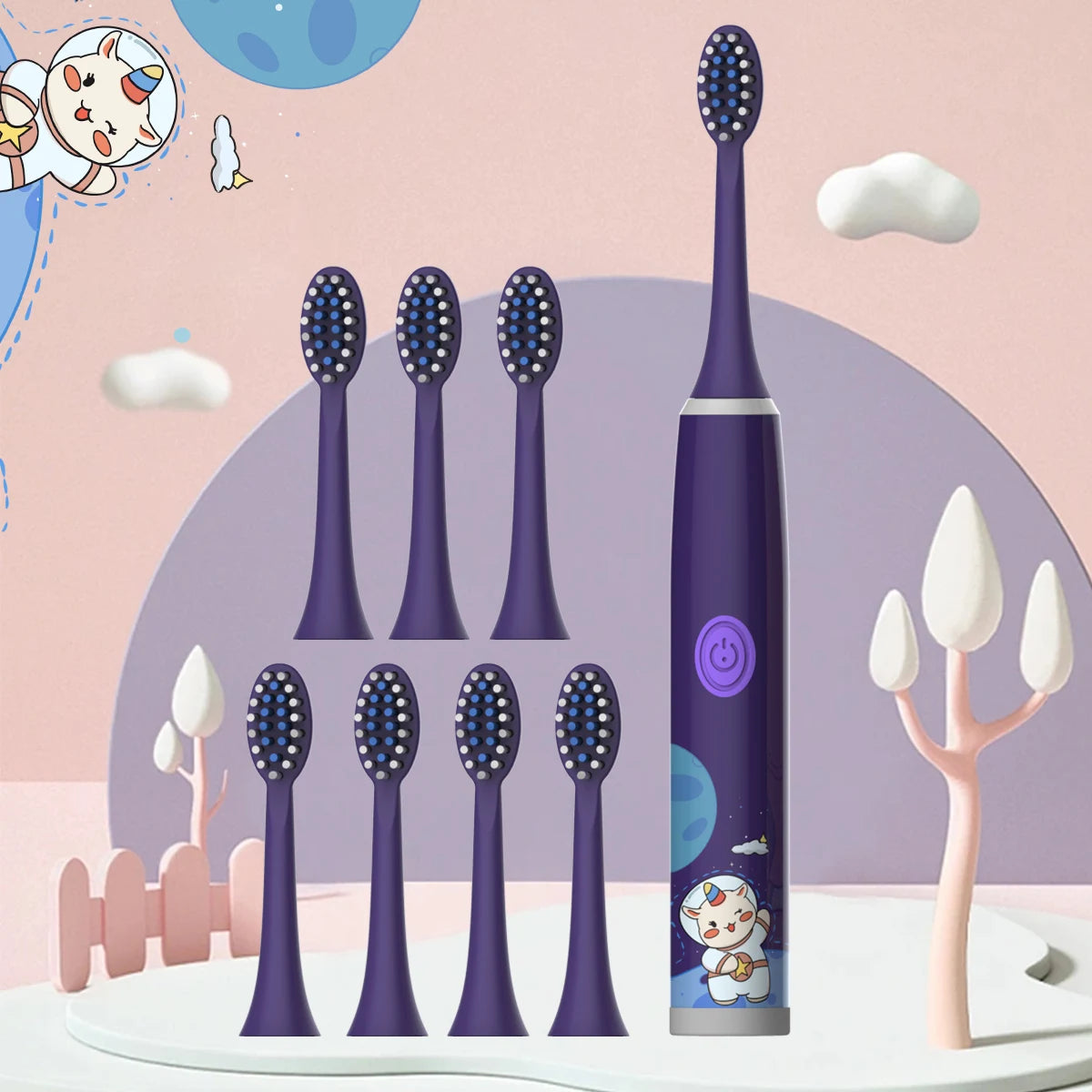 Childrens Electric Toothbrush Soft Hair Cleaning Brush