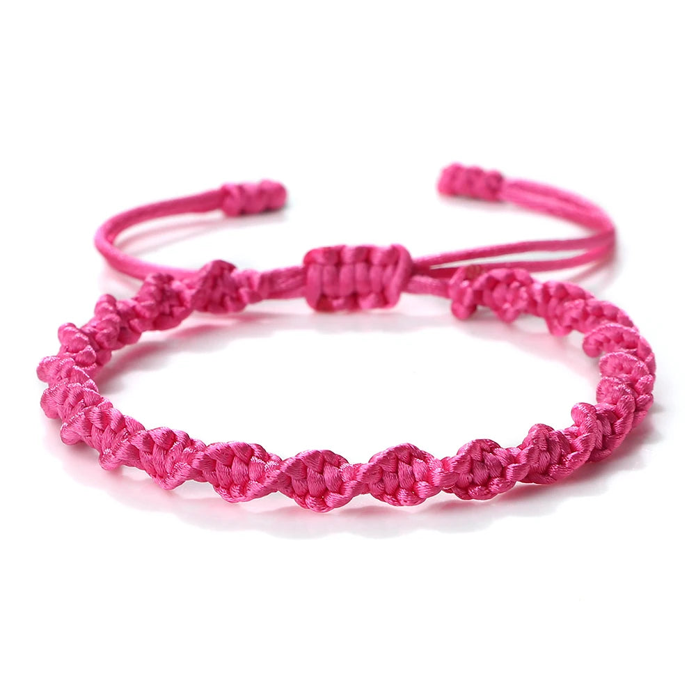 Multicolor Rope Lucky knots Womens Mens Bracelet