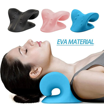 Neck Stretcher Relaxer Pillow Cervical Chiropractic Traction