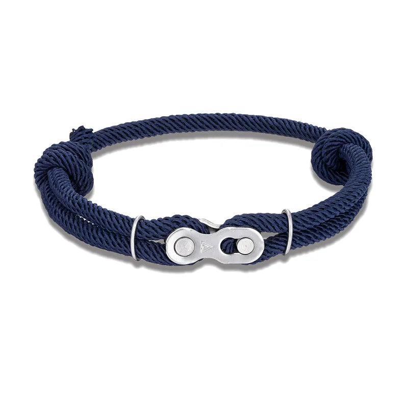 Mens Adjustable Nautical Rope Bracelet Magic Buckle