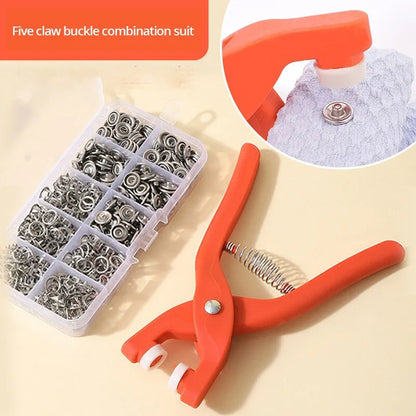 Hand Pressure Pliers with 50pcs Snap Button Kit