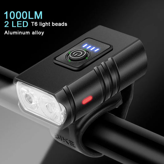 BK02 Bike Light USB Rechargeable T6 LED Bicycle Lights