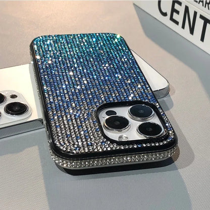 Full Shinny Diamond Bumper Frame Case for iPhone 15 14 13 12 11