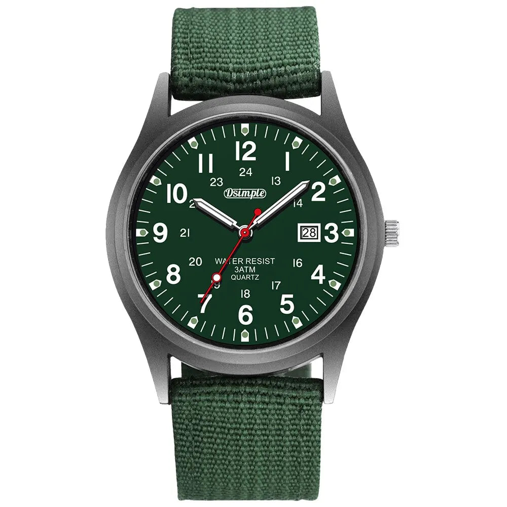 Fashion Mens Watch Luminous Hands Military Sports
