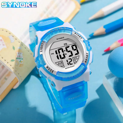 Student Digital Watch Waterproof Sports Multifunction Kids Watch