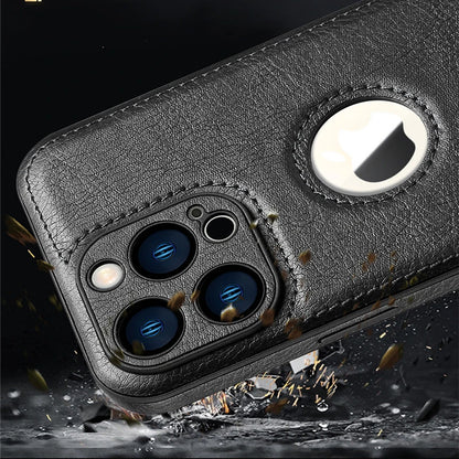 Luxury Leather Phone Case for iPhone 16 15 14 13 12 Pro Max Plus