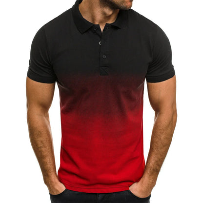 Mens Polo Shirt Short Sleeve Polo Shirts Contrast Color