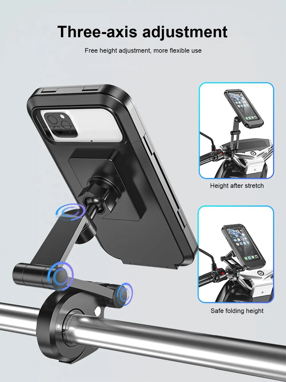 Waterproof Motorcycle Bike Phone Holder Universal