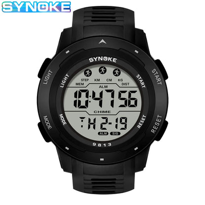 Mens Sports Multifunctional Waterproof Luminous 50m LED Digital Watch