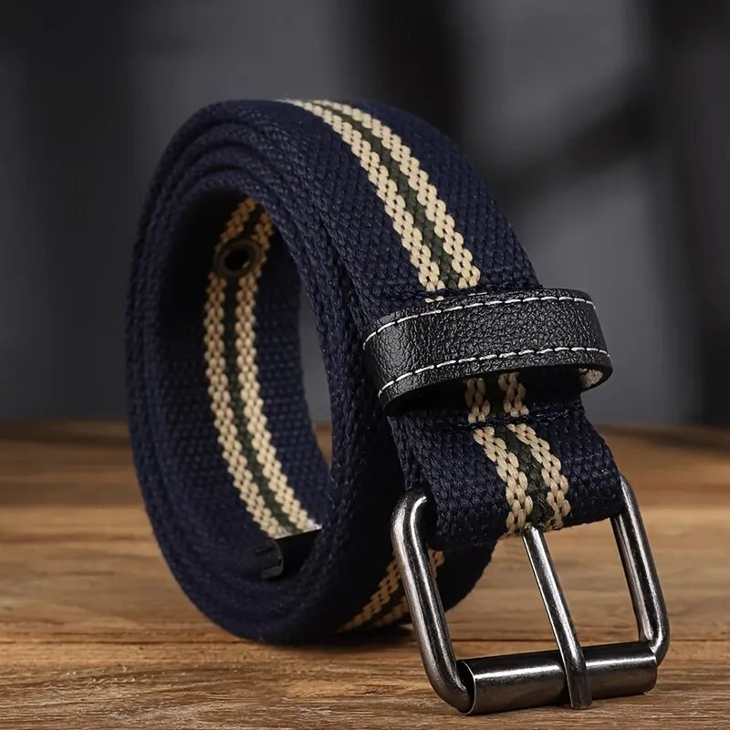 Mens Canvas Belt Casual Retro Women's Belt Outdoor Sports Belt