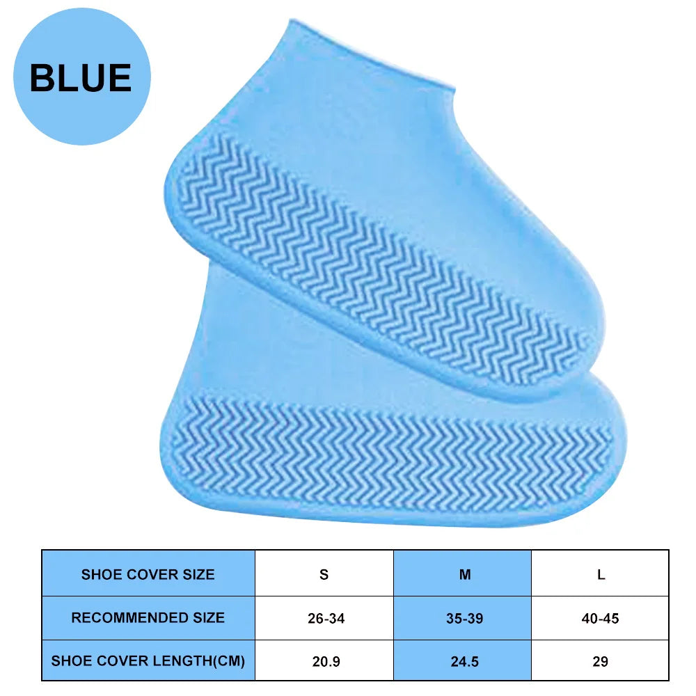 Waterproof Silicone Rain Shoe Covers Reusable Non Slip