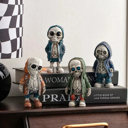 Skeleton Doll Resin Jewelry Character Statue Home Creative Room Decor