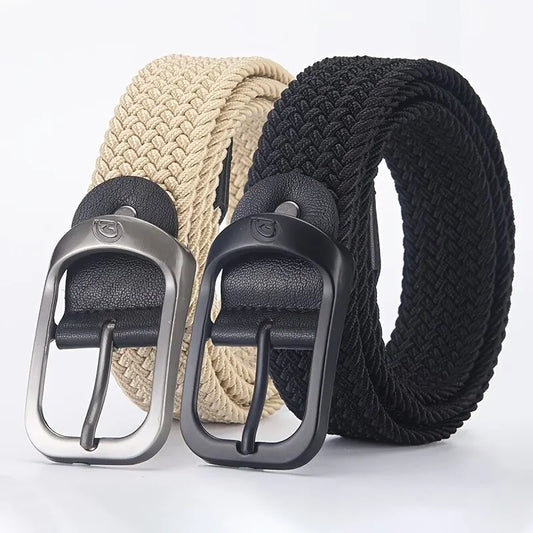 Mens Belt Woven Elastic Outdoor Sports Unisex