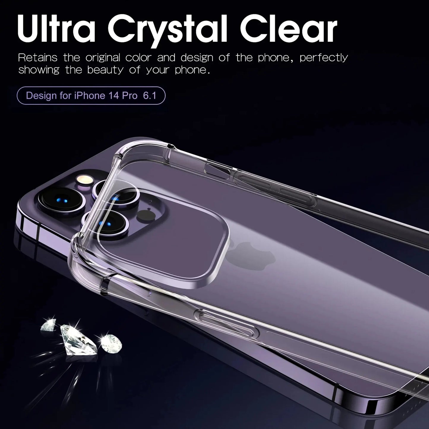 Clear Shockproof Case For iPhone 15 14 13 12 11 Pro Max