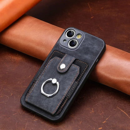 Wallet Card Slot Leather Phone Case For iPhone 16 15 14 13 Pro Max