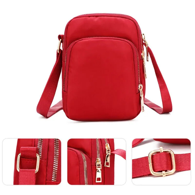 Womens Bag Waterproof Shoulder Crossbody Zipper