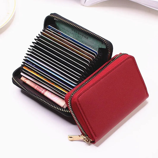 Business Card Holder PU Leather Unisex Card Holder Wallet