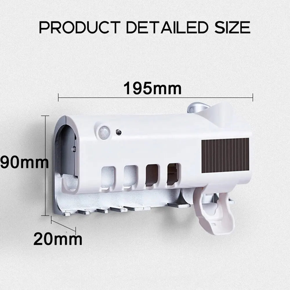 Ultraviolet Toothbrush Sterilizer Holder Automatic Toothpaste Dispensers