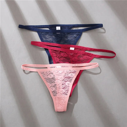 G String Lace Panties Sexy Thong Women Low Waist Underpants