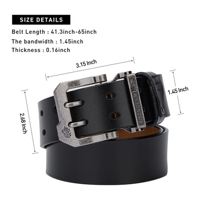 Mens Belt High Quality Genuine Leather Strap Luxury Pin Buckle