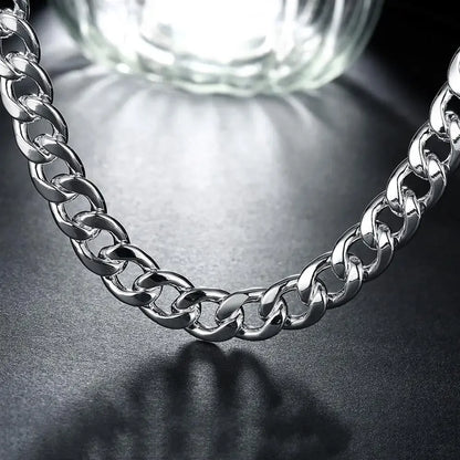 925 Sterling Silver 10MM Exquisite Noble Necklace for Men Women