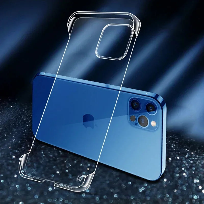 Slim Frameless Clear Phone Case For iPhone 16 15 14 13 12 11
