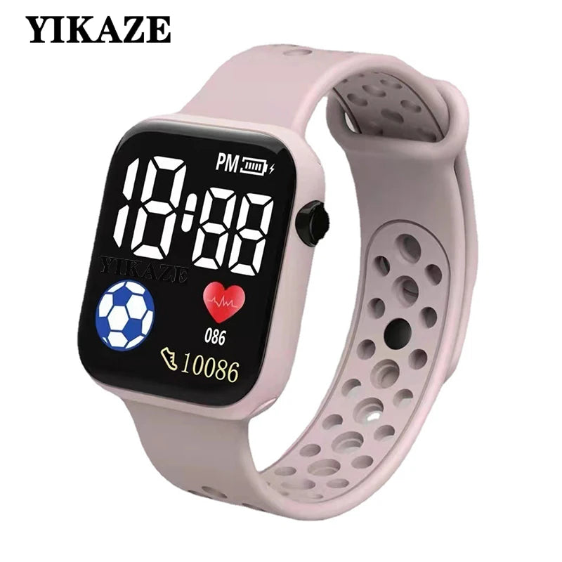 Kids Boys Girls Sports Waterproof Silicone LED Digital Watch