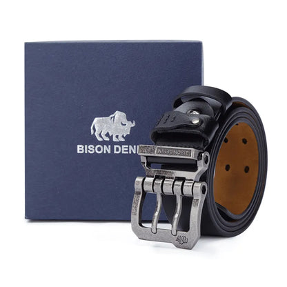 Mens Belt High Quality Genuine Leather Strap Luxury Pin Buckle