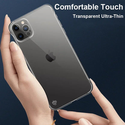 Slim Frameless Clear Phone Case For iPhone 16 15 14 13 12 11