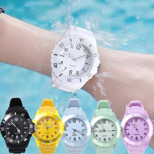 Silicone Lady Quartz Watch Student Couple Wristwatch