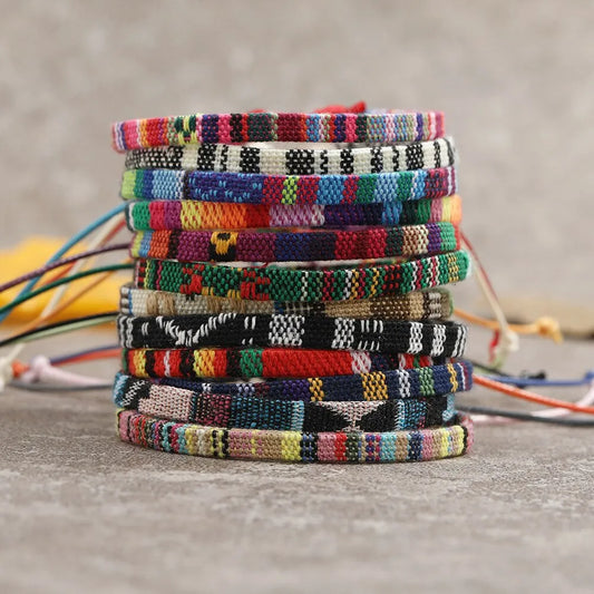 12 Boho Surfer Beach Unisex Bracelet Set