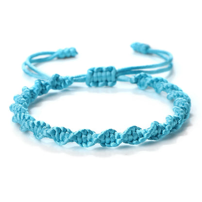 Multicolor Rope Lucky knots Womens Mens Bracelet