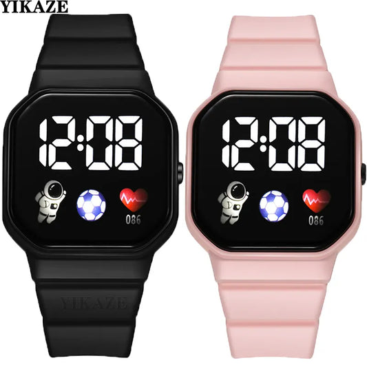 Kids Watch Sport LED Digital Spaceman Silicone Strap Waterproof