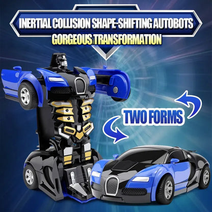 Transform CarRobot Push and Go Vehicle Car Toy