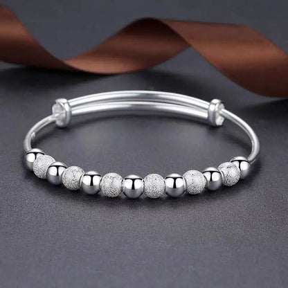 Charms 925 Silver Color Luxury Beads Bracelet